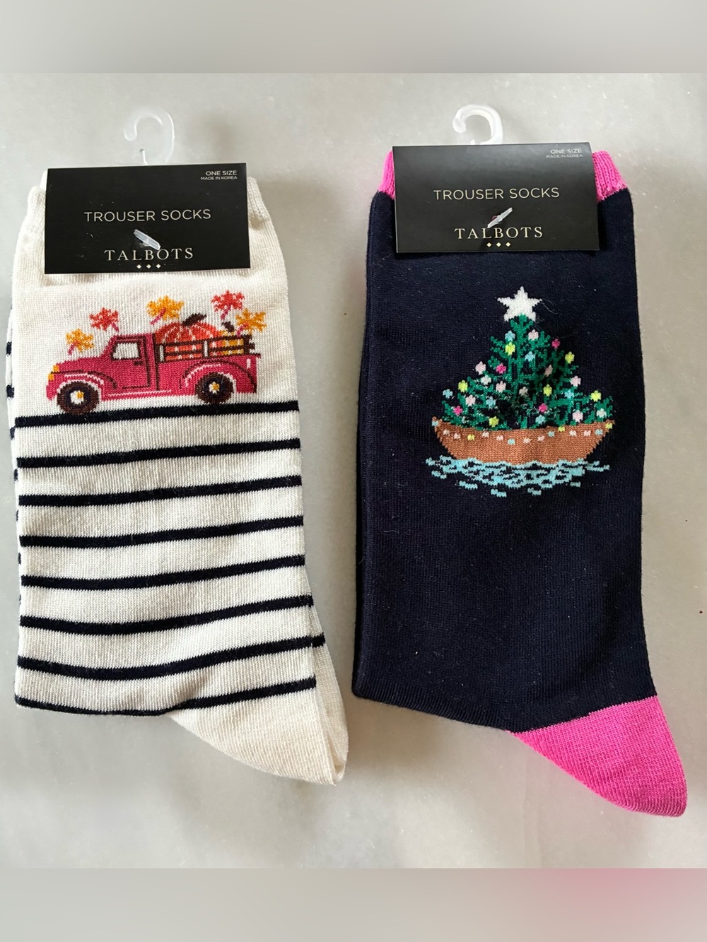Talbots holiday trouser socks. New women one size fits most fall & Christmas 🎄